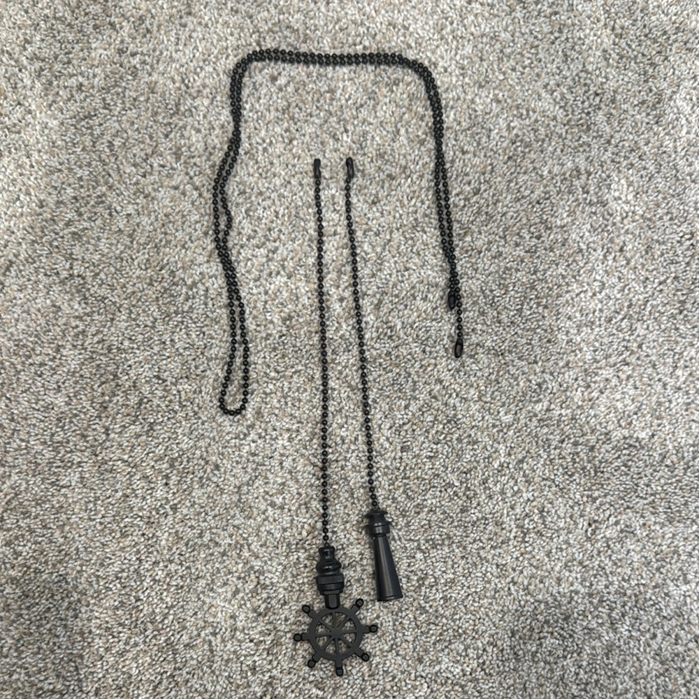 Dark Bronze Coastal/Nautical Pull Chain for Ceiling Fans and Lights